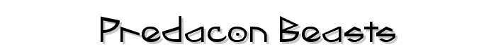 Predacon Beasts font
